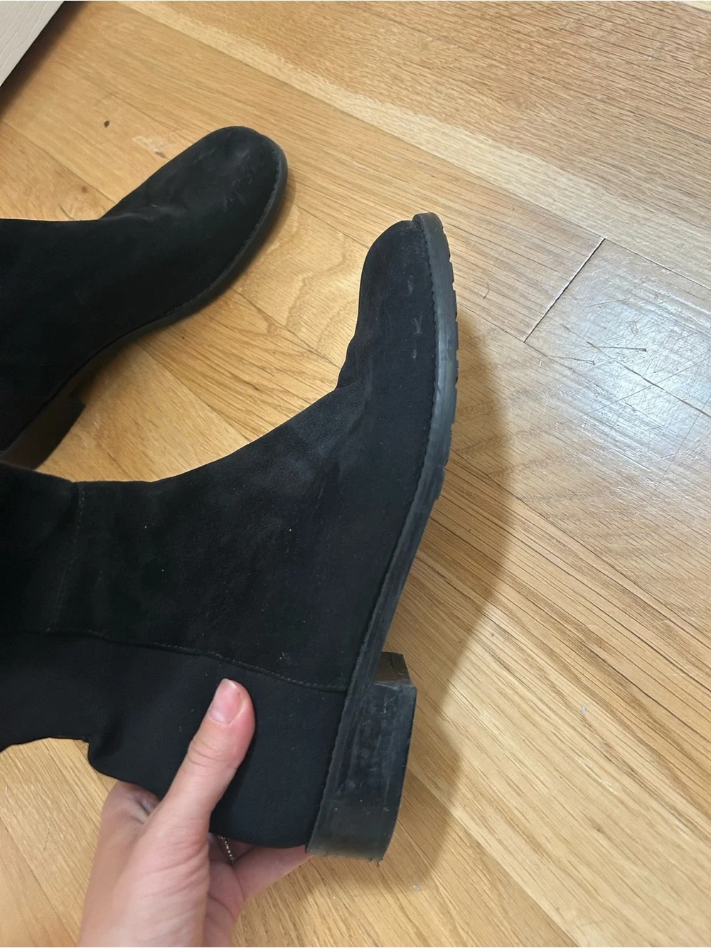Stuart Weitzman Suede Leather 5050 Over the Knew Boots Size 6